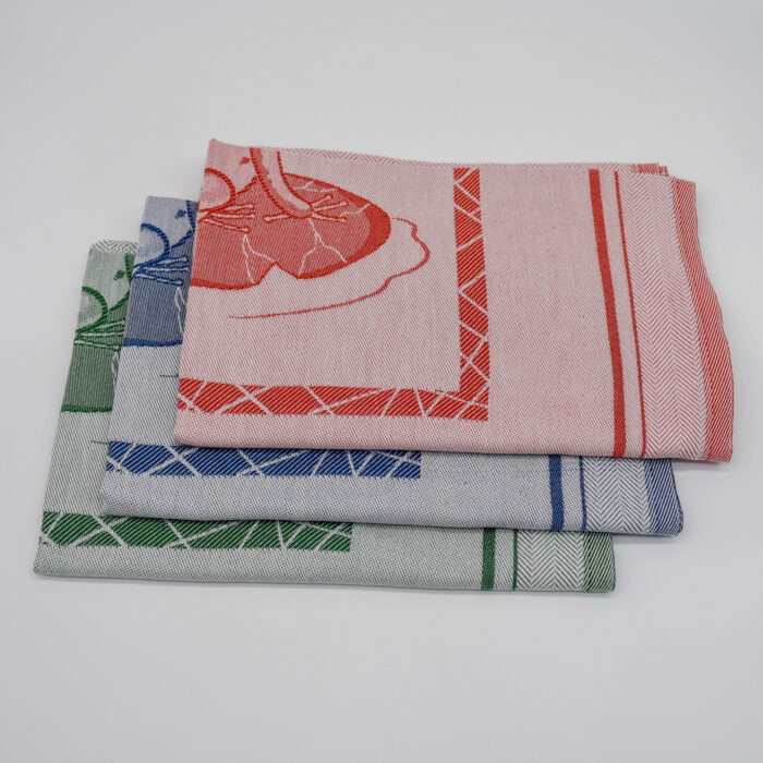 Torchon Jacquard avec la grenouille