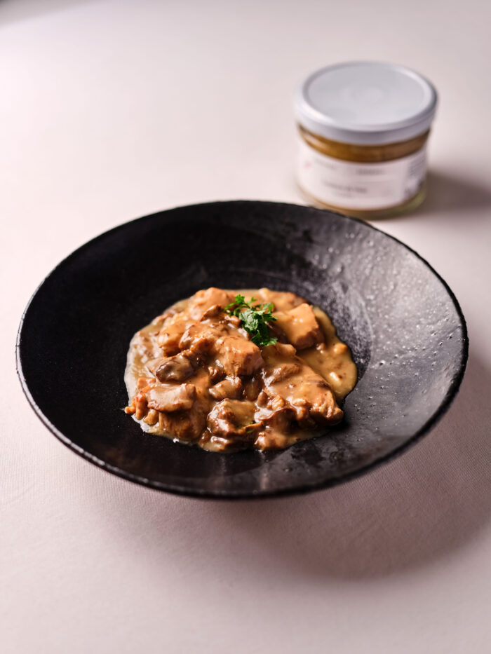 Tendrons de veau aux girolles